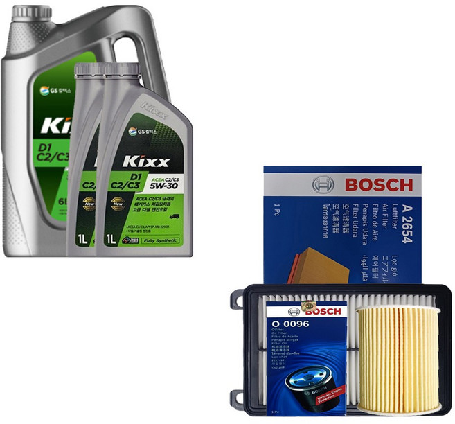 스포티지 더볼드 2.0 디젤 킥스 D1 C2/C3 5W30(8L) 엔진오일세트 0096-2654, 1개