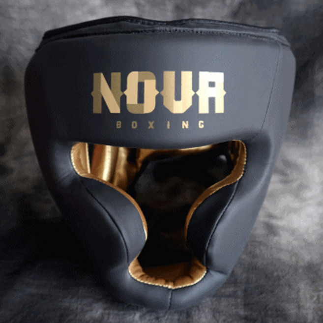 NOVABOXING 노바복싱 664H 헤드기어 / 권투용품 격투기 용품, 검정+실버, 1개