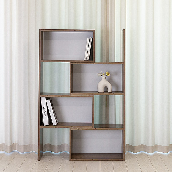 그레텔 4단 폭조절 오픈형 원목 책장 다용도 선반 수납장, 4개, 앤틱