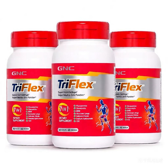 GNC 트리플렉스 패스트액팅 글루코사민 MSM 신제품NEW, 3개, 160정