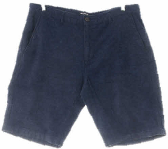 지오다노 0121 블루 린넨혼방 슬림버뮤다팬츠 [34]