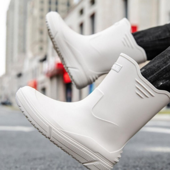 남성 작업 방수 장화 농사 고무 레인부츠