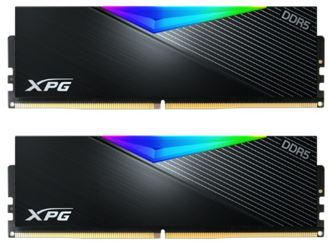 [ADATA] XPG DDR5 PC5-51200 CL32 LANCER RGB 블랙 서린 [64GB (32GB*2)] (6400), 1세트
