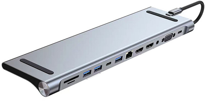 Type-C USB 12合1多功能HUB擴展 USB3.0高速傳輸, 12合1 擴展集線HUB USB-C, 1個