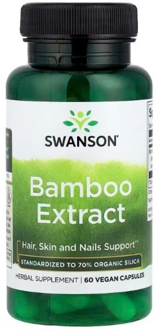 Swanson 대나무 추출 300mg Bamboo Extract, 1개, 60정 - 쿠팡