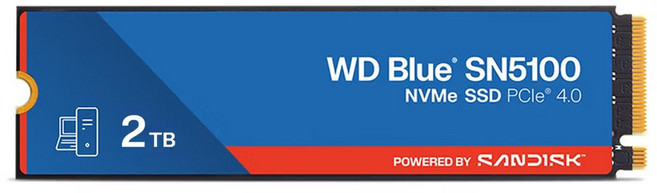 샌디스크 WD 블루 SN5100 NVMe SSD PCIe Gen 4.0, 2TB