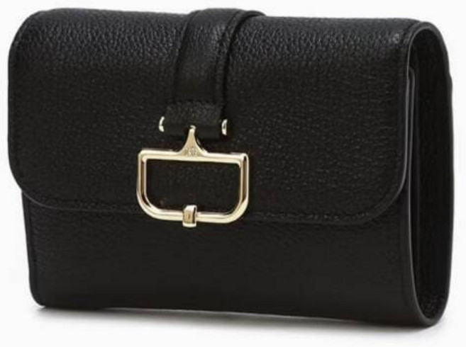 [국내백화점] 닥스 버크백 샬롯 블랙 D장식 소가죽 반지갑 지퍼 슬림 명품 추천