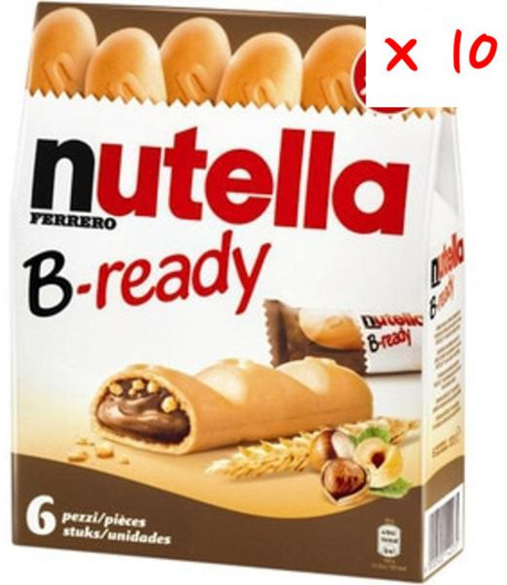 NUTELLA 누텔라 비 레디 비스킷 코코아 헤이즐넛 크림 132g 10개