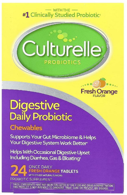 컬처렐 유산균 프로바이오틱스 Digestive Protectis 오렌지 어린이 츄어블24정