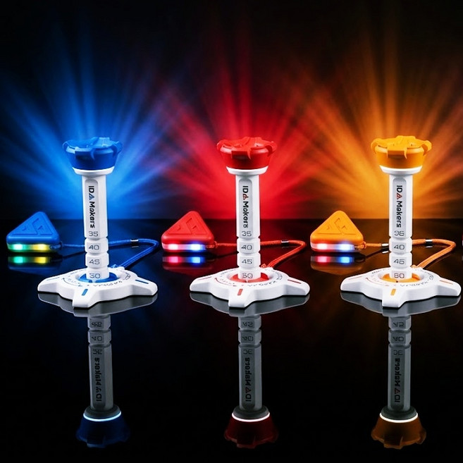 카르마 골프티꽂이 골프 티꽂이 높이조절 골프티+ LED 티걸이 세트 라운딩 분실방지, 1개, 티걸이 포함 오렌지