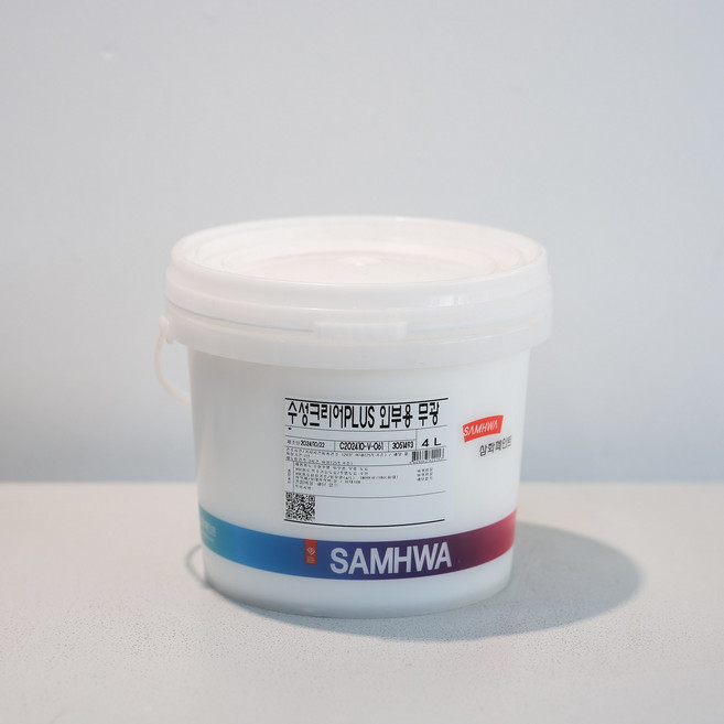 삼화페인트 수성크리어PLUS 투명 외부용 (페인트 다모아), 1개, 4L, 무광투명