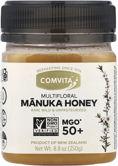 몸관리하세요 겨울입니다 Comvita 마누카 잡화꿀 MGO 50+ 250g(8.8oz) 특별관리진행, 1개, 250g - 쿠팡