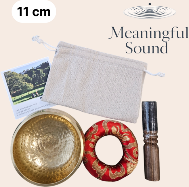 미닝풀사운드 싱잉볼 미니 명상 요가 힐링 사운드 테라피 11cm, 1개, 세트