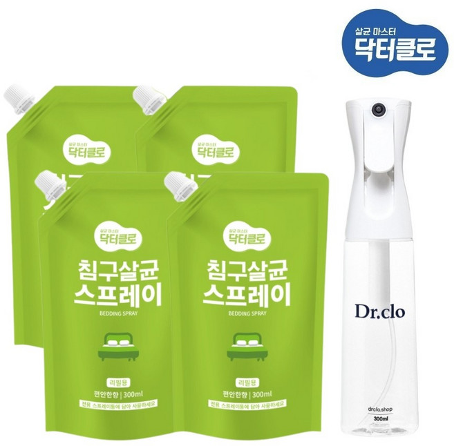 엔오엔 닥터클로 침구살균 섬유탈취제 살균력 99.9% 이불 베개 살균제(+분무기증정), 1개, 1.2L