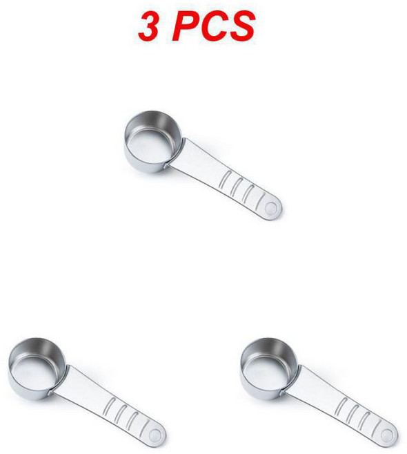 1~ 10PCS 커피 스푼 4g 다기능 휴대용 경제 크리 에이 티브 측정 숟가락 차 304 스테인레스 주방 규모, 03 Style A 3pcs, 01 빠른