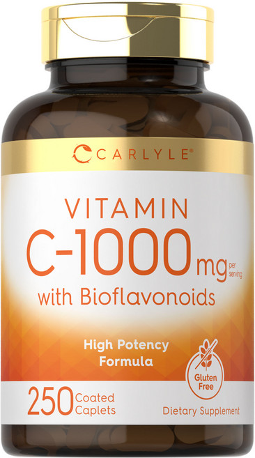 carlyle 維他命C 1000毫克 含生物類黃酮 薄膜衣錠, 1個, 250錠