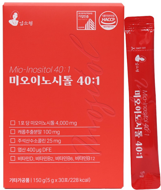 닥터트루 프리미엄 콜린 미오 이노시톨 40:1, 30회분, 1박스