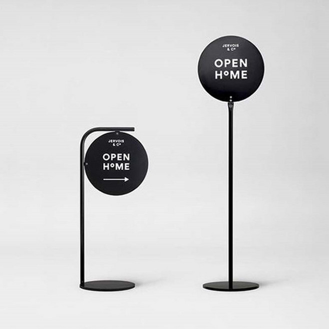 원형 철제간판 스탠드 배너 철제 광고판 철재 베너 배너간판 입구간판 포스터, 1개, 1_크기와 색상 맞춤 제작