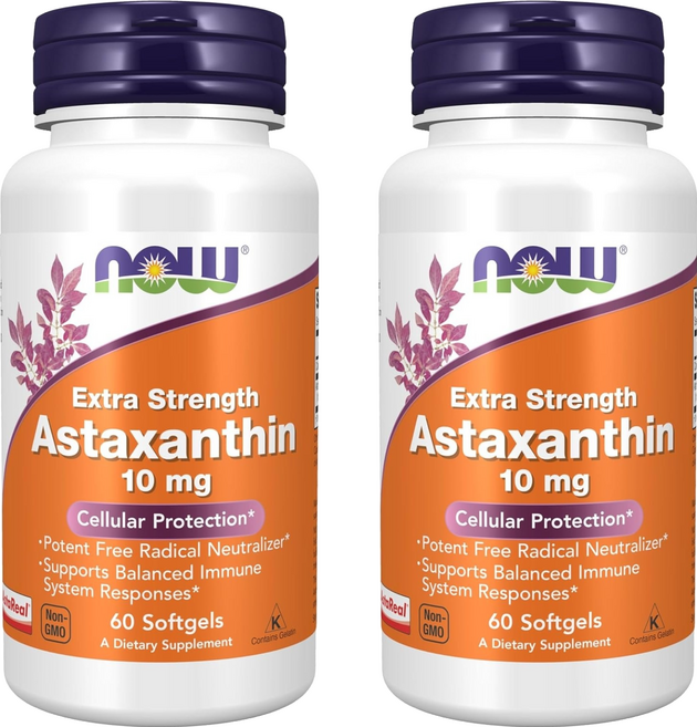 나우푸드 아스타잔틴 10mg 소프트젤, 60정, 2개