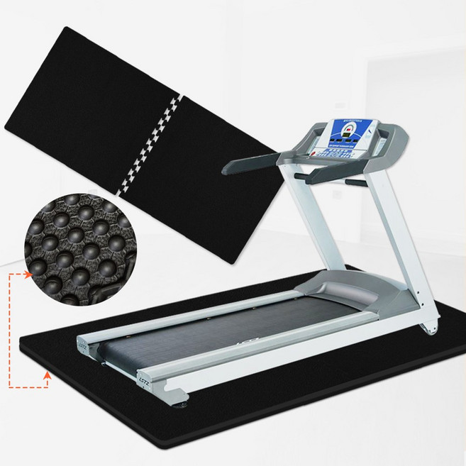 유일테크 러닝머신매트 충격흡수 실내 운동기구 안마의자 홈짐 홈트 헬스 퍼즐 쿠션 매트, 러닝엠보 3cm_검정, 1개