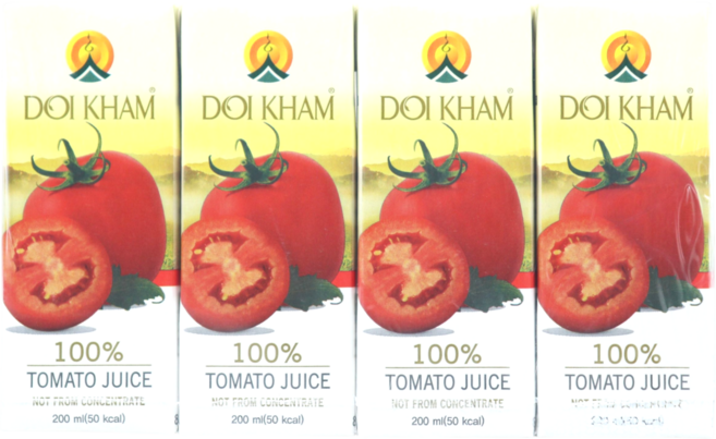 [홈쇼핑] 도이캄 100% 착즙 토마토 주스, 200ml, 12개