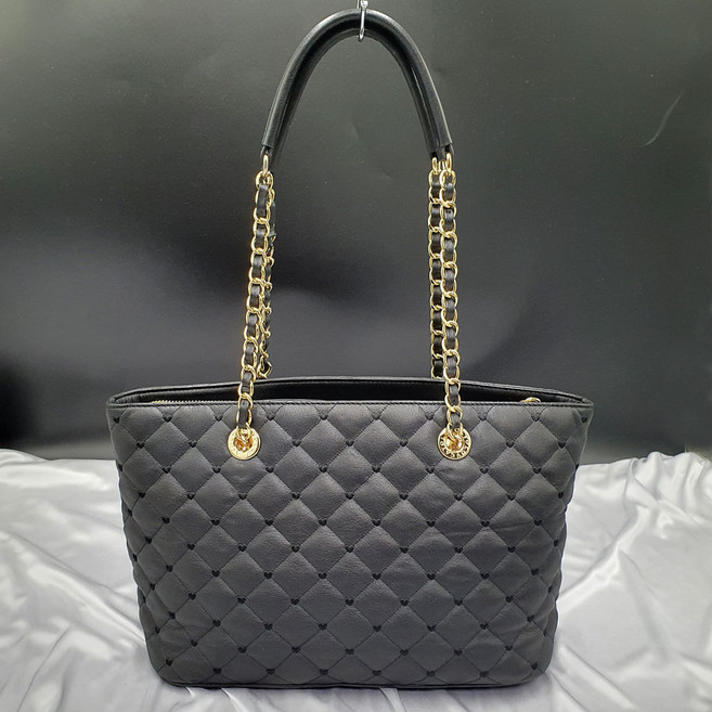 러브캣 체인 퀄팅 숄더백 가방 은피아노