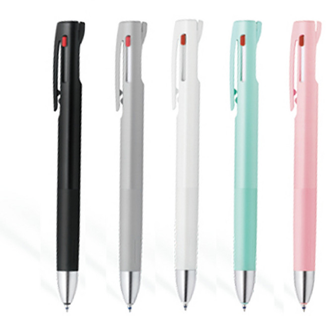 제브라 블렌 3색 볼펜 0.7mm B3A88, 그레이, 그레이, 1개