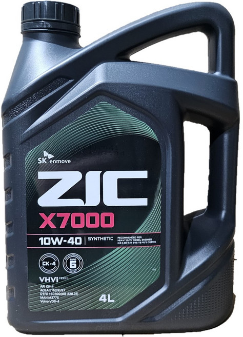 오일마트 지크 SK ZIC X8000 CK 10W40 4리터 디젤 엔진오일, 1개