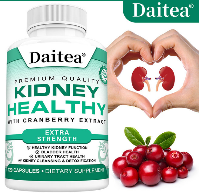 신장 지원 캡슐 - 신장 요로 및 방광 건강 에너지 균형, 120회분, 2개