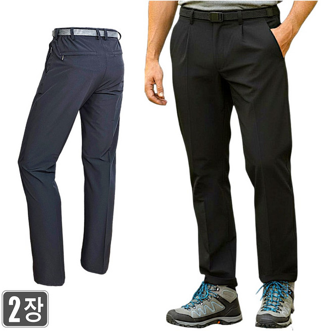 1+1 웨어몬 봄/가을 고탄력 홀인원 무지바지 골프 일상 야외 아웃도어