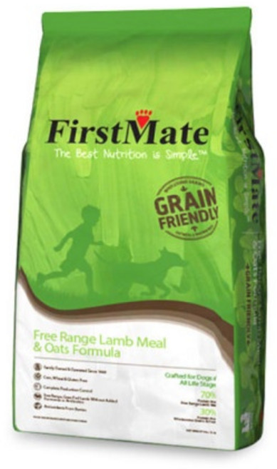 FirstMate 第一饗宴 優穀健康 放牧羊肉燕麥全犬配方飼料 11kg, 1個, Lamb