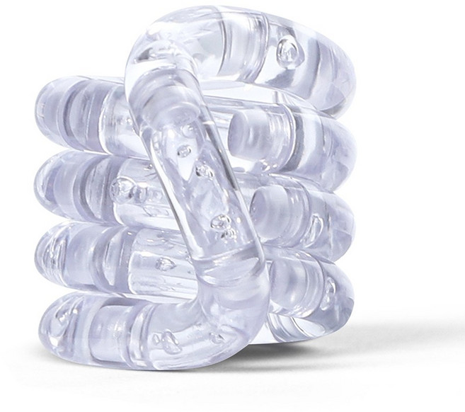 아트조이 트위스트 꼬불이 탱글 피젯토이, 클리어 화이트, 1개