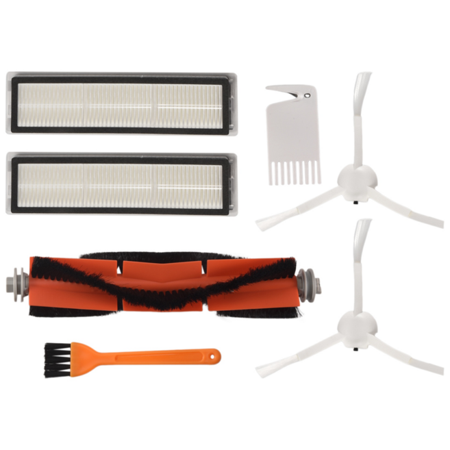 Dreame D9 로봇 진공 청소기 교체 액세서리 메인 브러시 사이드 브러시 헤파 필터 예비 부품, 그림처럼, 1개