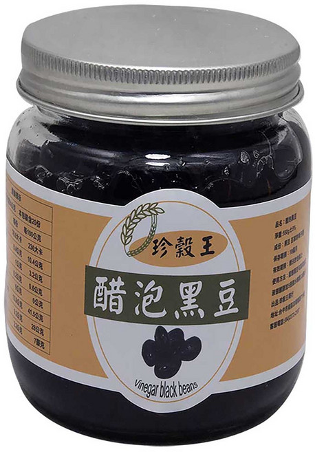 珍穀王 醋泡黑豆, 600g, 1個
