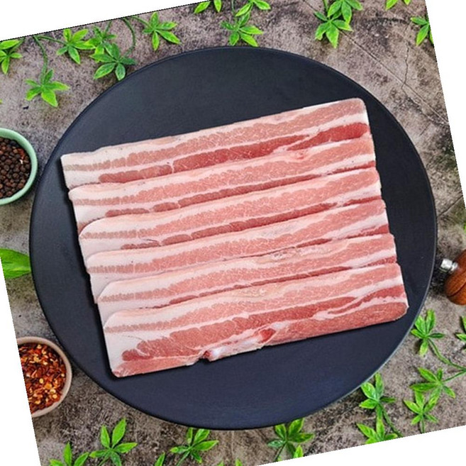 네덜란드 오겹살 미박삼겹 5mm 대패 삼겹 500g 수입삼겹 얇은삼겹, 1개