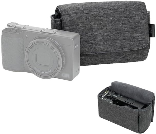 JJC 소형 카메라 케이스 카메라 파우치 Lumix DC-TZ99 DC-ZS99 Ricoh GR4 GRIV HDF GR3 GR3x GR2 GRIIIx GRIII GRII RX100, 1개, 상세페이지 참조