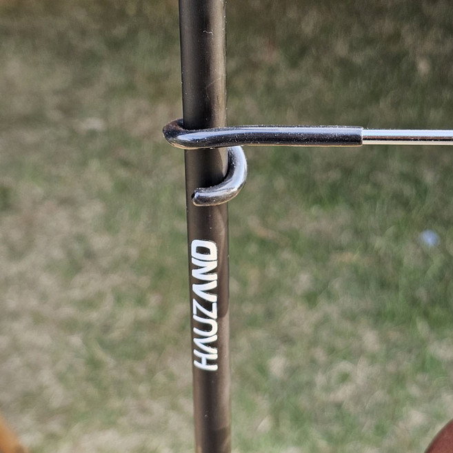 캠핑 조명 랜턴 돼지 꼬리 양방향 램프 폴대 소품 걸이 랜턴걸이 캠핑랜턴걸이 거치대, 블랙, 1개