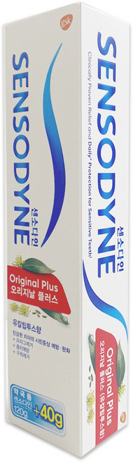 GSK 센소다인 오리지날 플러스 유칼립투스향 160g 시린이치약, 1개