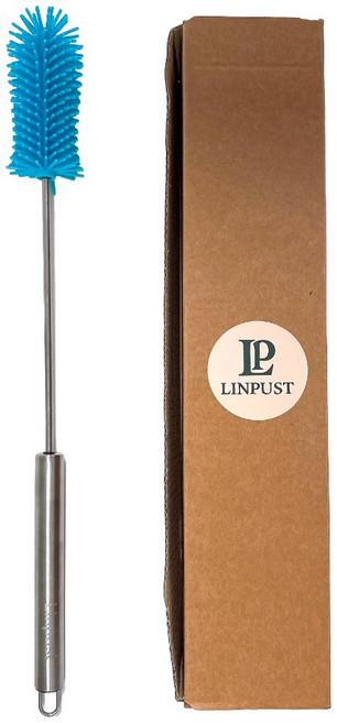 린퓨스트 특수 실리콘 물병 세척솔 텀블러, 1개, 스카이블루