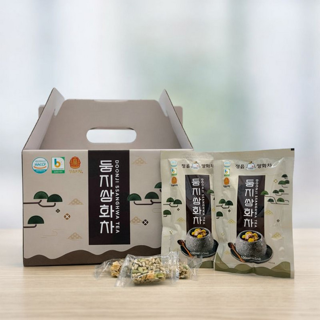 둥지쌍화차 정읍 둥지쌍화차 간편세트 1호, 1개, 쌍화차 10팩+견과고명10봉