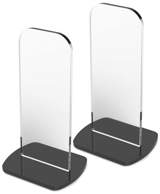 복싱 글러브 보관 홀더 2개 세트 아크릴 수직 디스플레이 스탠드 간편 거치 (가정 침실 사무실 책상용) 야구 글러브 거치, Black