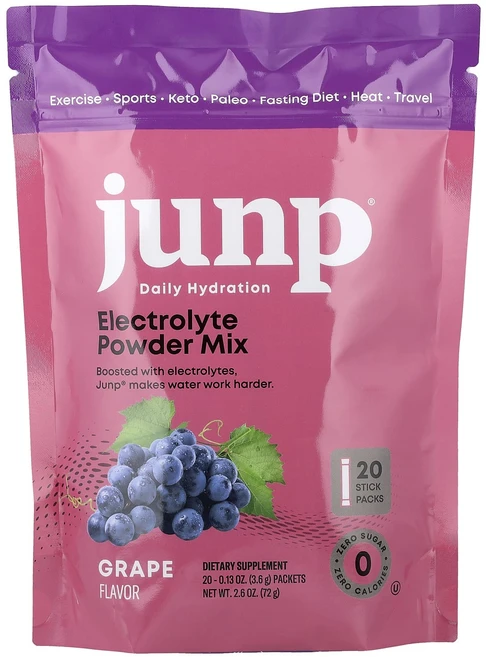 효과가 좋은 JUNP Hydration 전해질 파우더 믹스 포도 스틱팩 20개 개당 3.6g(0.13oz) 최저가격, JUNPHydration전해질파우더믹스포도스틱팩20개개 - 쿠팡