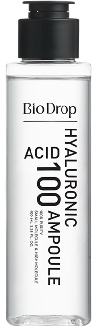 바이오드롭 물광 피부보습 장벽강화 순도 100% 고농축 히알루론산 100 히알루올 원액 앰플, 1개, 100ml - 쿠팡