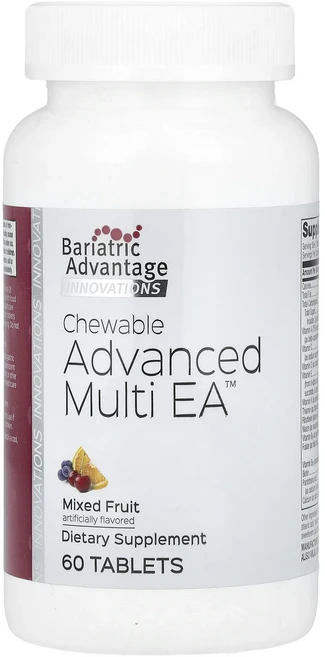 정말좋습니다 Bariatric Advantage 츄어블 어드밴스드 멀티 EA 과일 혼합 60정 빠르게배송해드릴게요, 1개 - 쿠팡