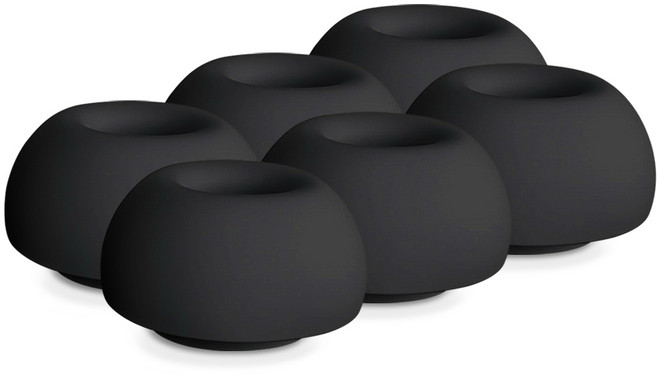 더조은셀러 스윗팁 사이즈별 크기별 6P 실리콘 대 중 소 L M S 이어팁 갤럭시 버즈3 FE 호환, 1세트, 블랙-L(6P)