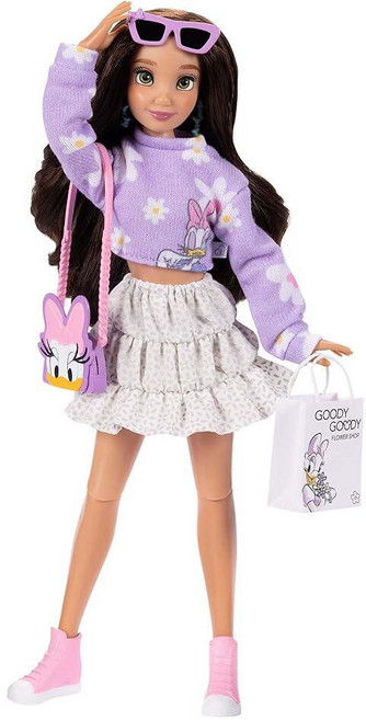 Disney ILY 4EVER 데이지에서 영감을 받은 패션 인형 높이 29.2cm(11.5인치) 높이 13개의 관절 반짝이는 미키 링이 포함되어 있습니다!, 1개