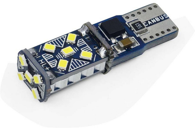 LED 자동차 주차 조명 인테리어 램프 번호판 자동 웨지 사이드 전구 15SMD, 1개, 05 pink