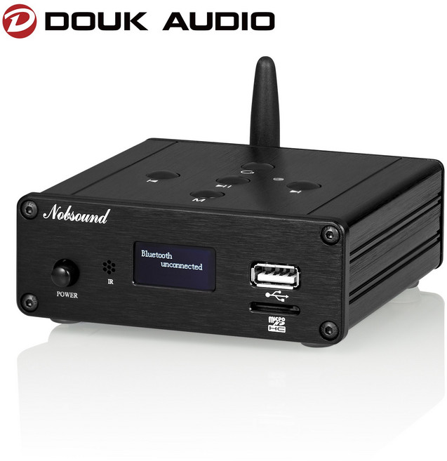 Nobsound미니 블루투스 5.0 스테레오 수신기 USB DAC 가정용 오디오 디지털 플레이어 FM 라디오