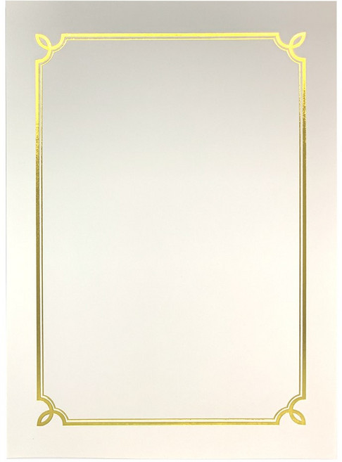 상장팩토리 금박 상장용지 180g, 순백색(돼지꼬리), 50개