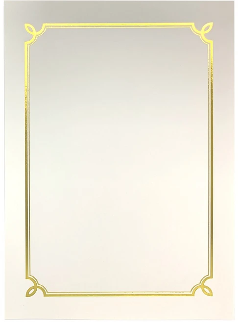 상장팩토리 금박 상장용지 180g, 순백색(돼지꼬리), 50개 - 쿠팡